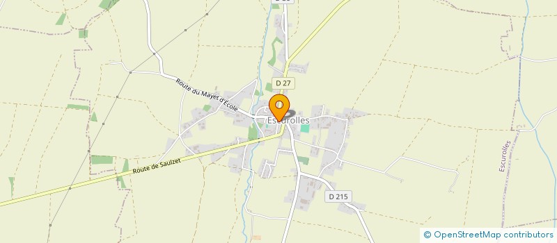 localisation de l'entreprise BFS  ESCUROLLES