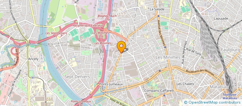 localisation de l'entreprise BFS BATIMENT à TOULOUSE