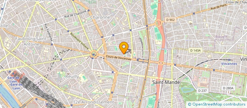 localisation de l'entreprise BFS TRANSPORT  PARIS