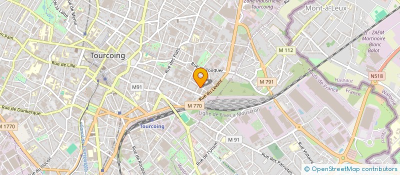 localisation de l'entreprise BFT (BIGUST FOR TALENT)  TOURCOING