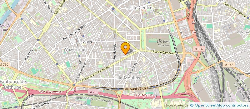 localisation de l'entreprise BFT HOLDING à LILLE