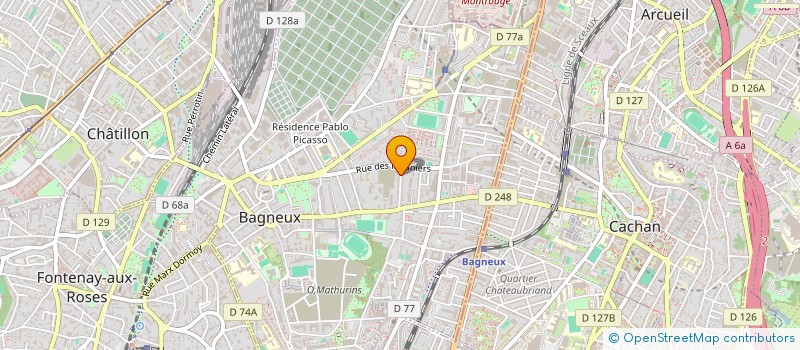 localisation de l'entreprise BFT IMMO à BAGNEUX