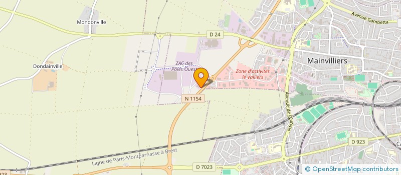 localisation de l'entreprise BG 3E à MAINVILLIERS