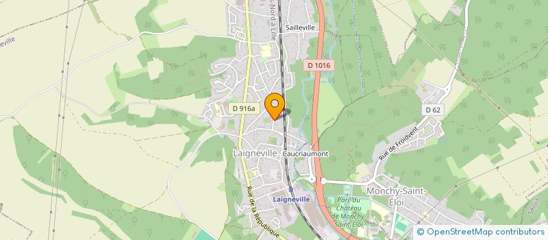 localisation de l'entreprise BG  LAIGNEVILLE