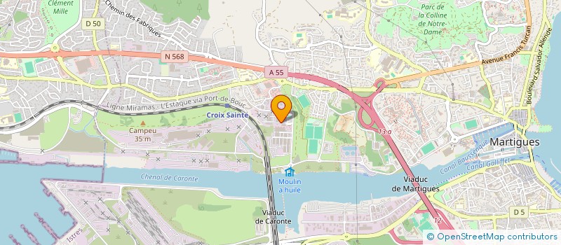 localisation de l'entreprise BG à MARTIGUES