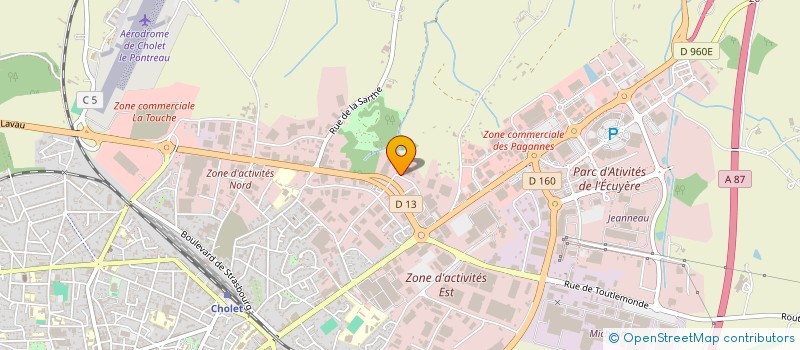 localisation de l'entreprise BG à CHOLET