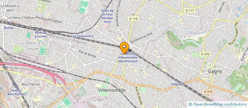 localisation de l'entreprise BG à VILLEMOMBLE