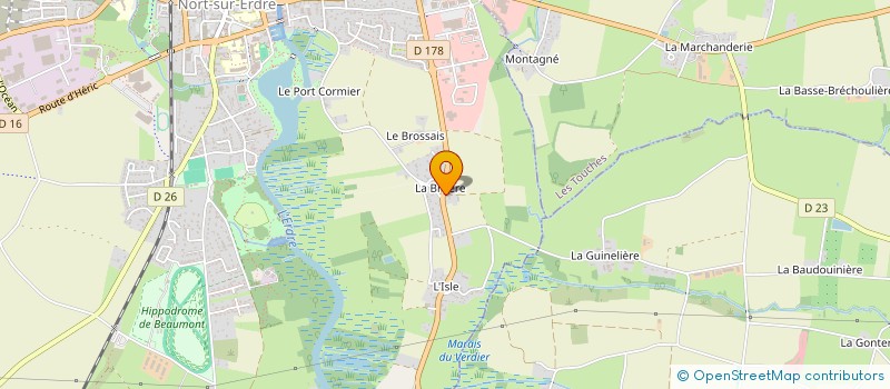 localisation de l'entreprise BG  NORT-SUR-ERDRE