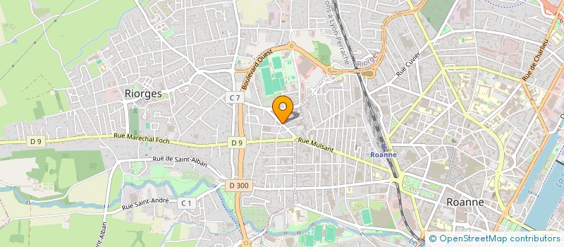 localisation de l'entreprise BG à RIORGES