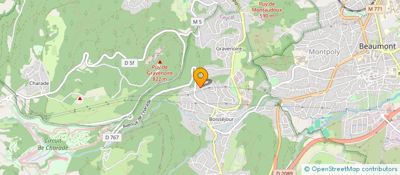 localisation de l'entreprise BG  CEYRAT