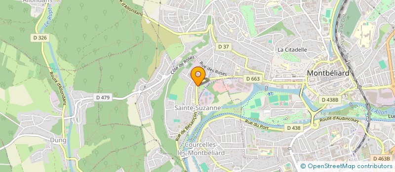 localisation de l'entreprise BG  SAINTE-SUZANNE