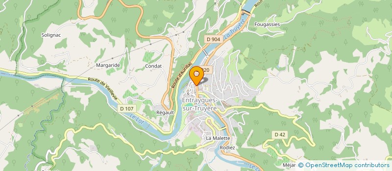 localisation de l'entreprise BG  ENTRAYGUES-SUR-TRUYERE