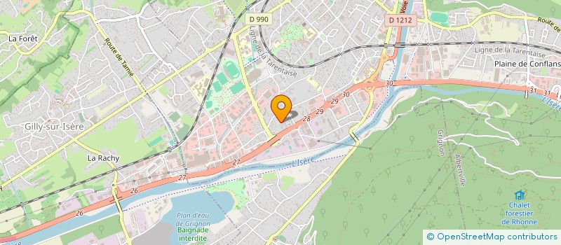 localisation de l'entreprise BG ALBERTVILLE  ALBERTVILLE