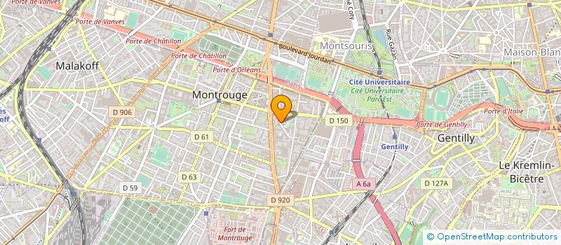 localisation de l'entreprise BG APPRO à MONTROUGE
