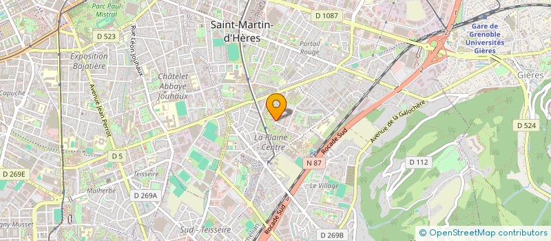 localisation de l'entreprise BG ASCENSEURS à SAINT-MARTIN-D'HERES