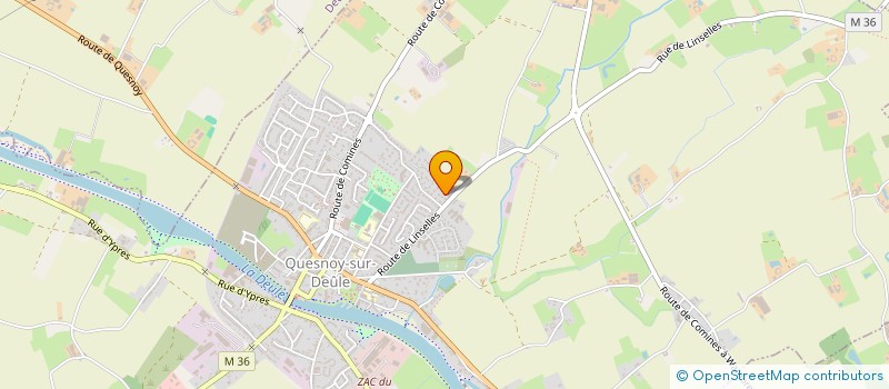 localisation de l'entreprise BG ASSOCIES à QUESNOY-SUR-DEULE
