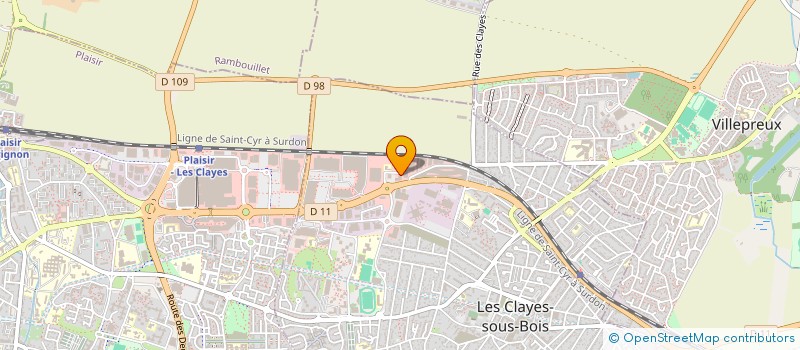 localisation de l'entreprise BG ASSOCIES  LES CLAYES-SOUS-BOIS