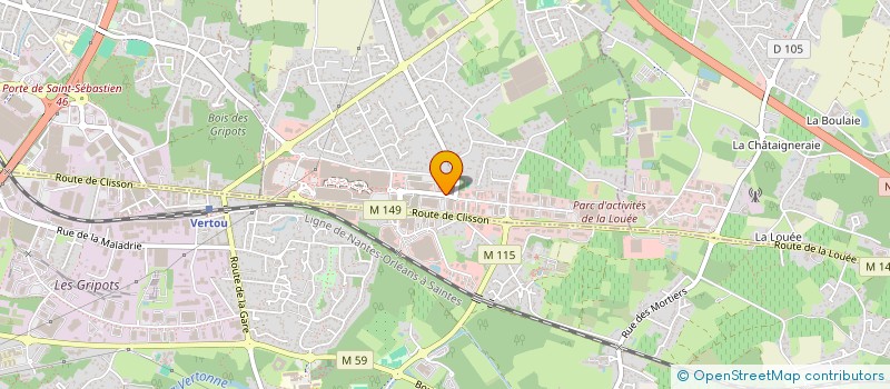 localisation de l'entreprise BG ATLANTIQUE  BASSE-GOULAINE