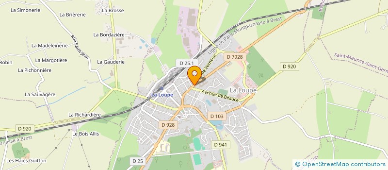 localisation de l'entreprise BG AUTOMOBILES à LA LOUPE