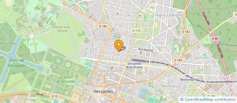 localisation de l'entreprise BG AVIATION CONSULTING à VERSAILLES