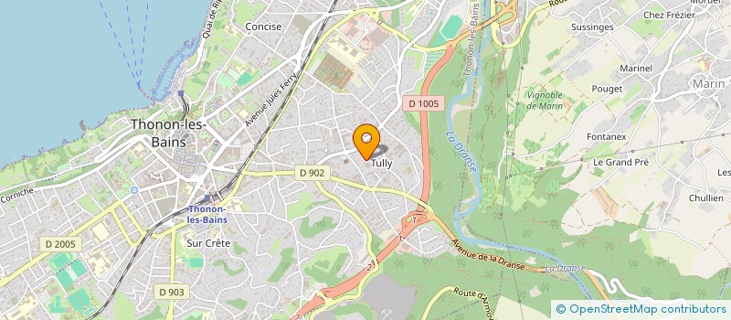 localisation de l'entreprise BG BAT à THONON-LES-BAINS