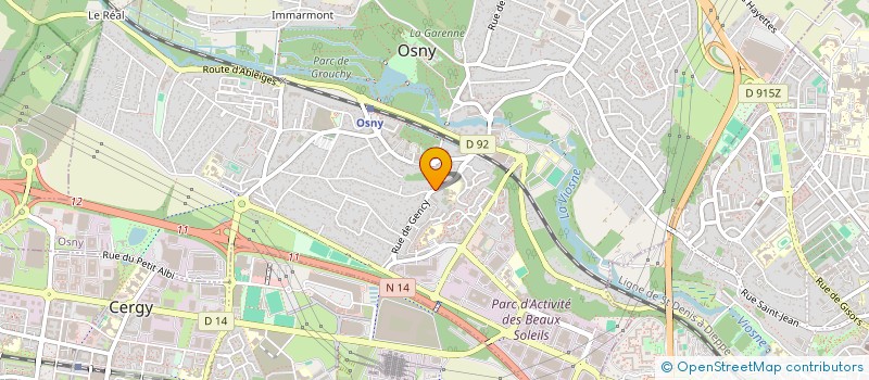 localisation de l'entreprise BG BAT  OSNY