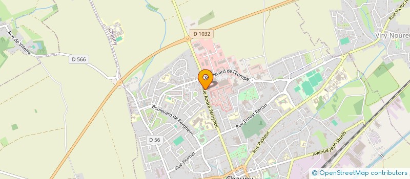 localisation de l'entreprise BG BIDAULT MOTOCULTURE  CHAUNY