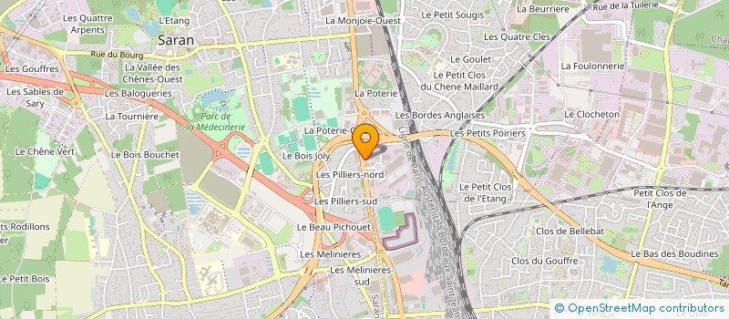 localisation de l'entreprise BG BLOIS à SARAN