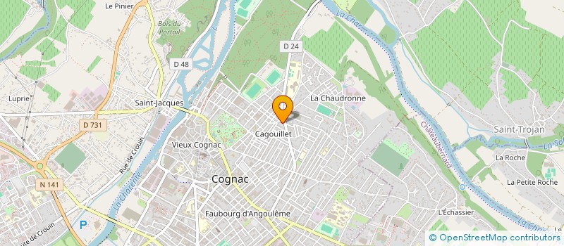 localisation de l'entreprise BG BOSTON à COGNAC