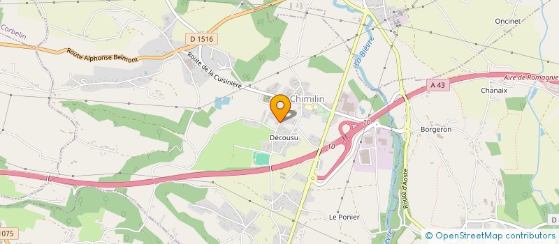 localisation de l'entreprise BG BOURGOIN-JALLIEU  CHIMILIN