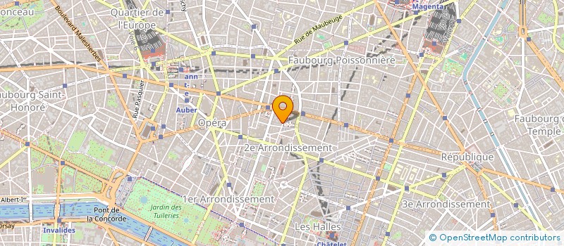 localisation de l'entreprise BG BULLION à PARIS