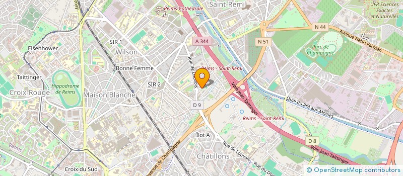 localisation de l'entreprise BG CARBURANT à REIMS