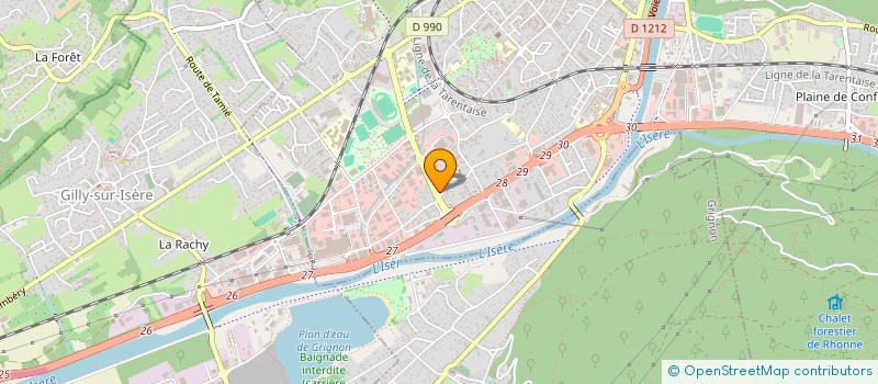 localisation de l'entreprise BG CHAMONIX  ALBERTVILLE