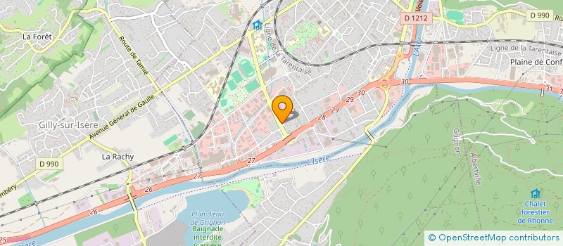 localisation de l'entreprise BG CHAMONIX BIS  ALBERTVILLE