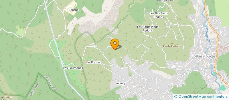 localisation de l'entreprise BG CLIMATISATION à SOLLIES-TOUCAS