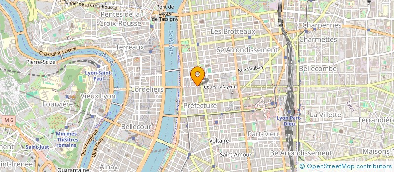 localisation de l'entreprise BG COIFFURE à LYON