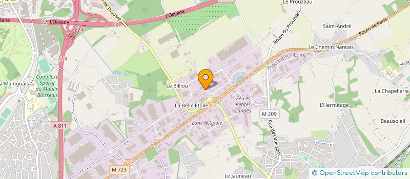localisation de l'entreprise BG.COM à CARQUEFOU