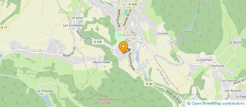 localisation de l'entreprise BG & COMPANIE  CHARAVINES