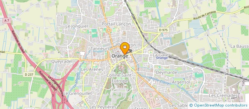 localisation de l'entreprise BG COMPTOIR à ORANGE