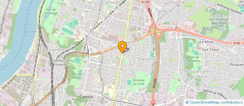 localisation de l'entreprise BG CONCEPT à CENON