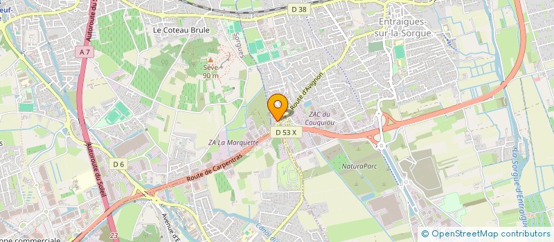 localisation de l'entreprise BG CONSEIL  ENTRAIGUES-SUR-LA-SORGUE