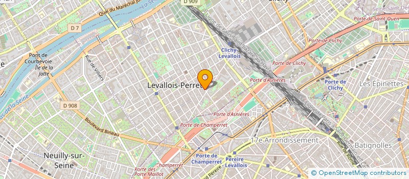 localisation de l'entreprise BG CONSEIL à LEVALLOIS-PERRET