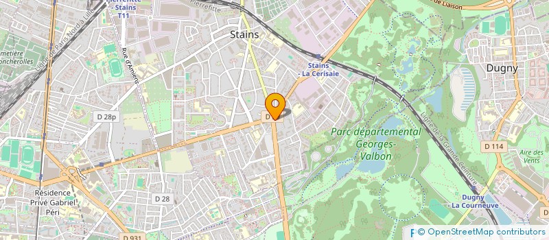 localisation de l'entreprise BG CONSULTANTS  STAINS