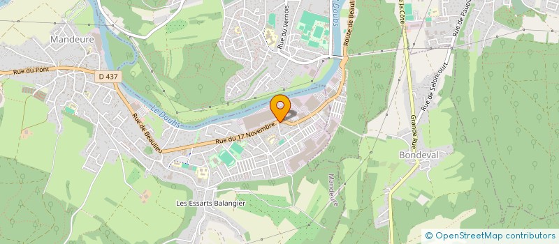 localisation de l'entreprise BG DOMUS  MANDEURE