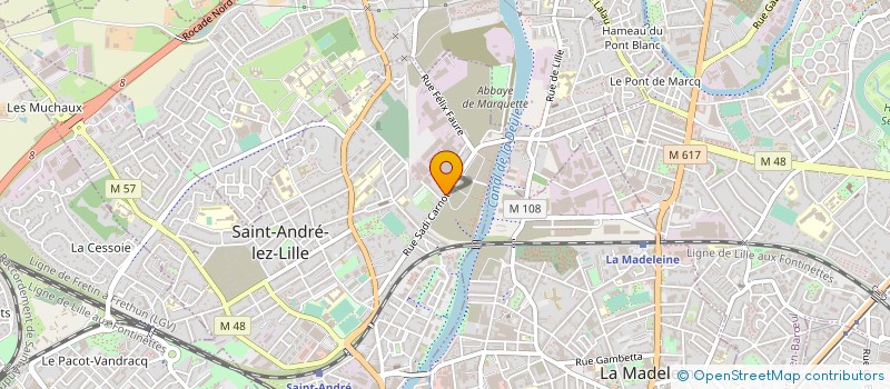 localisation de l'entreprise BG ELECTRICITE  SAINT-ANDRE-LEZ-LILLE