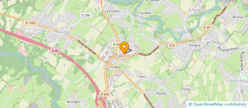 localisation de l'entreprise BG ELECTRICITE  FILLINGES