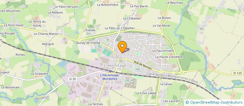 localisation de l'entreprise BG EXPERT ET CONSEIL  L'HERMITAGE