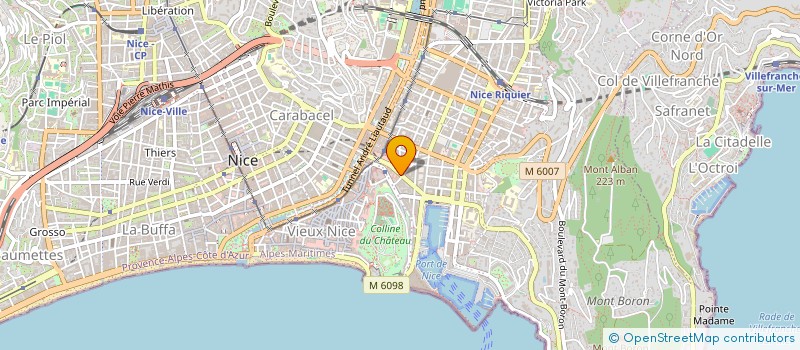 localisation de l'entreprise BG FINANCE à NICE