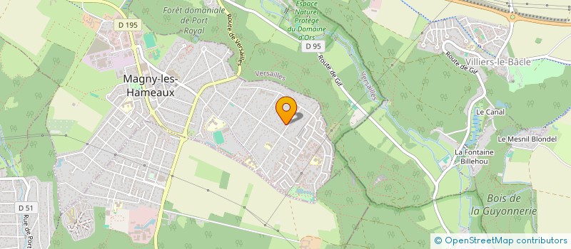 localisation de l'entreprise BG FINANCE  MAGNY-LES-HAMEAUX