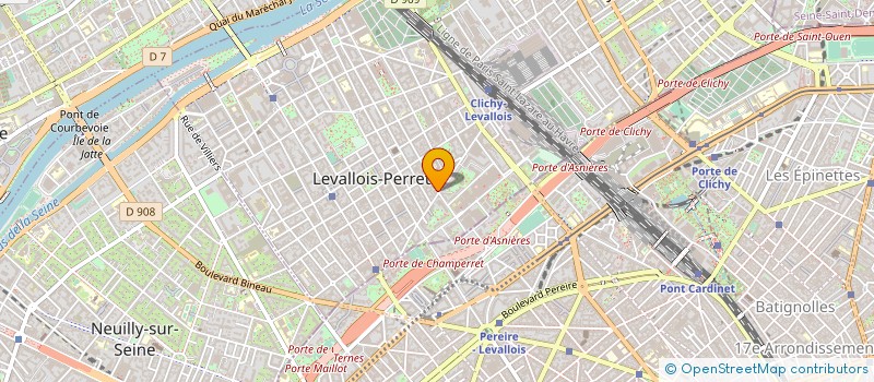 localisation de l'entreprise BG FINANCES à LEVALLOIS-PERRET